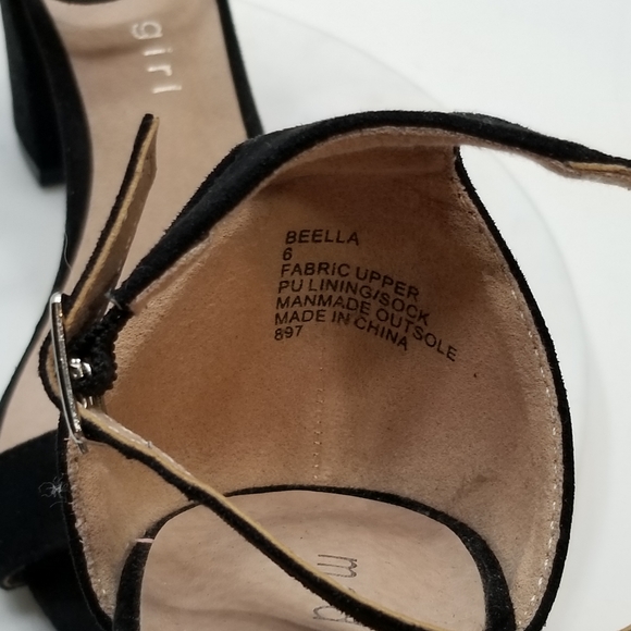 Steve Madden 6 Beella black strappy chunky heels - Picture 3 of 9